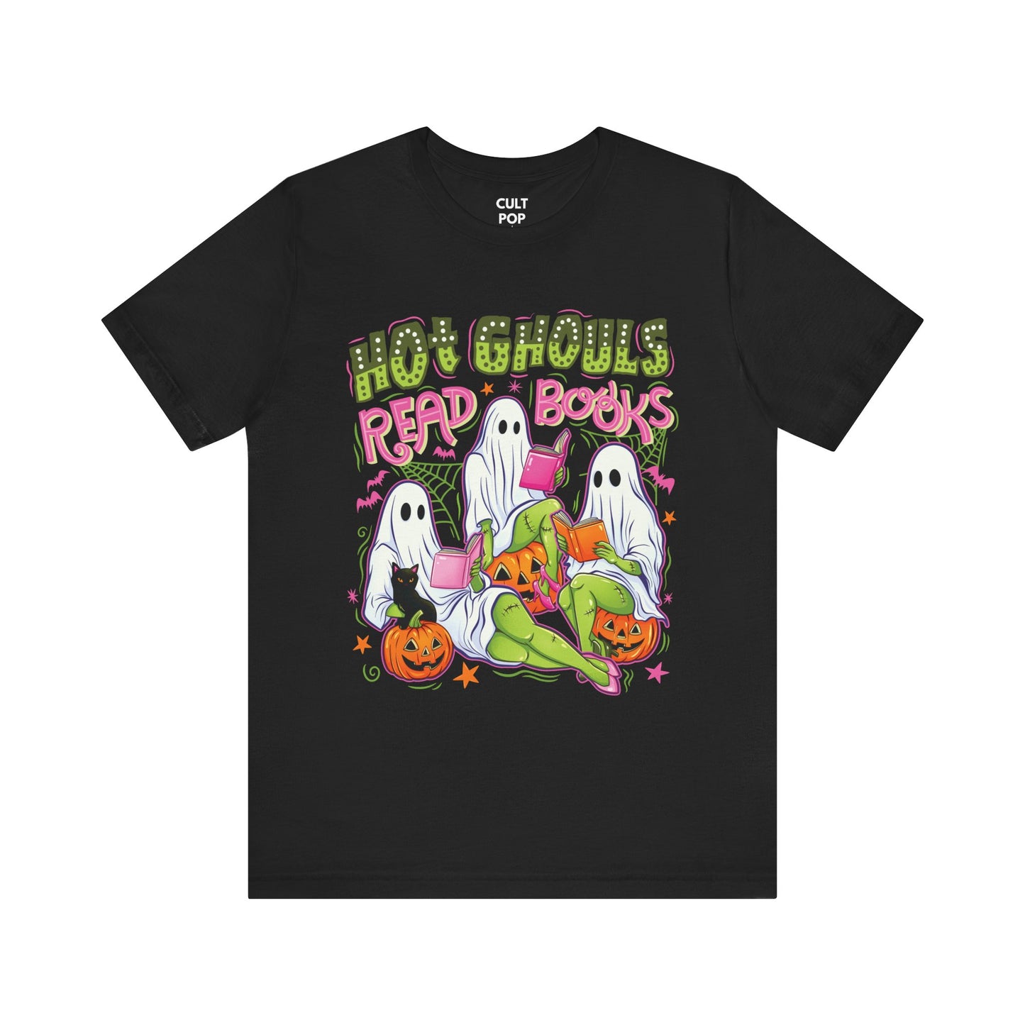 Hot Ghouls Read Books Graphic Tee