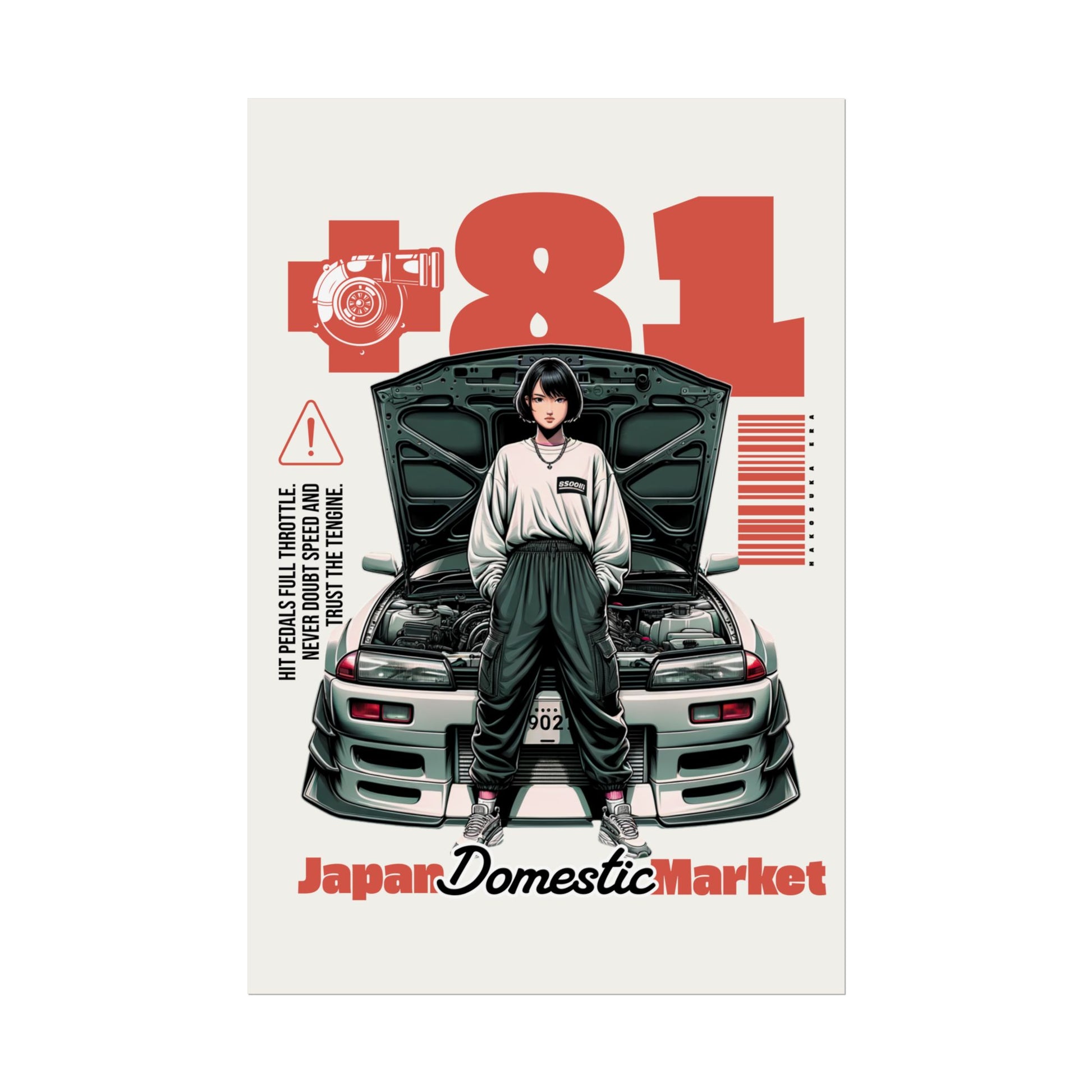 JDM Retro Rolled Poster Print