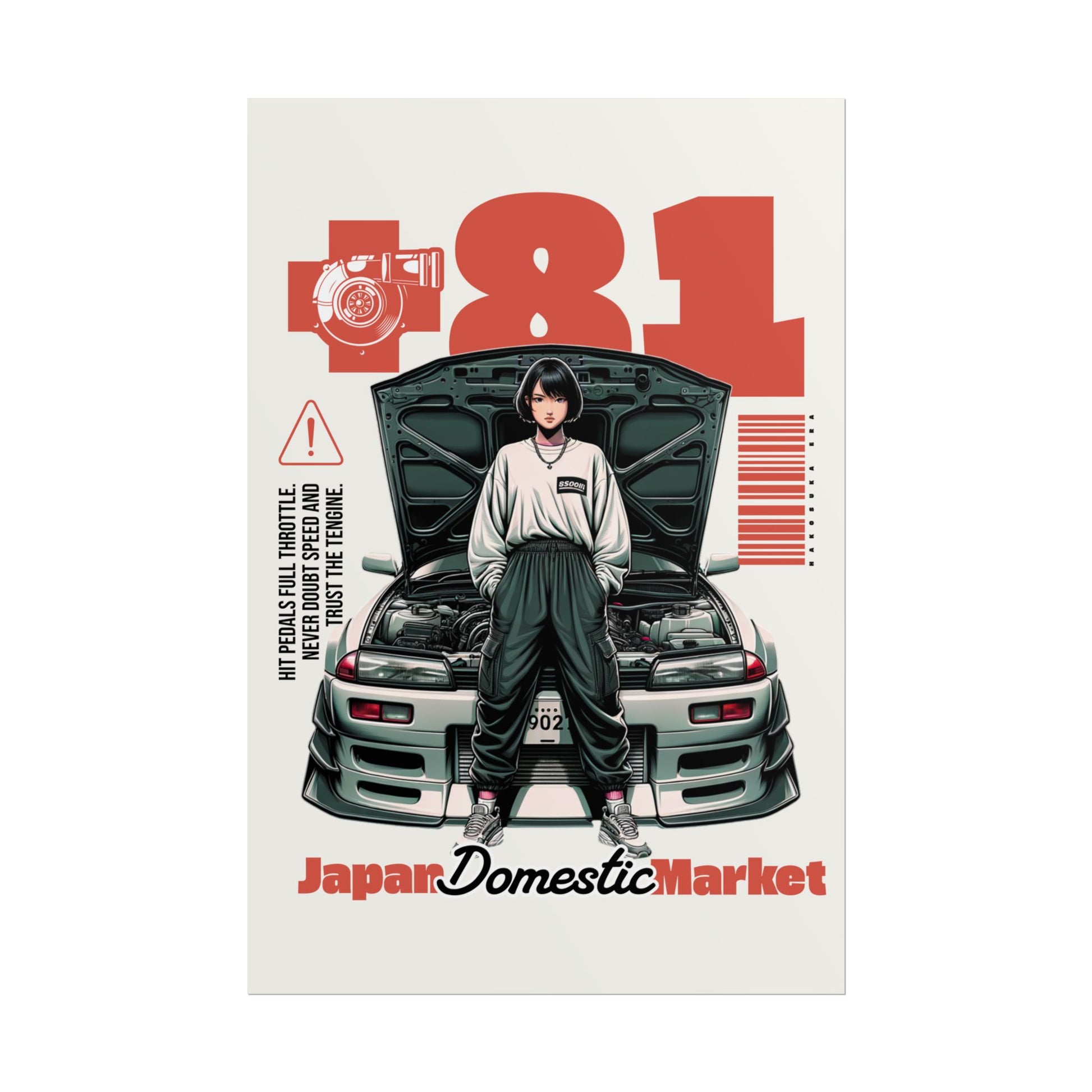 JDM Retro Rolled Poster Print