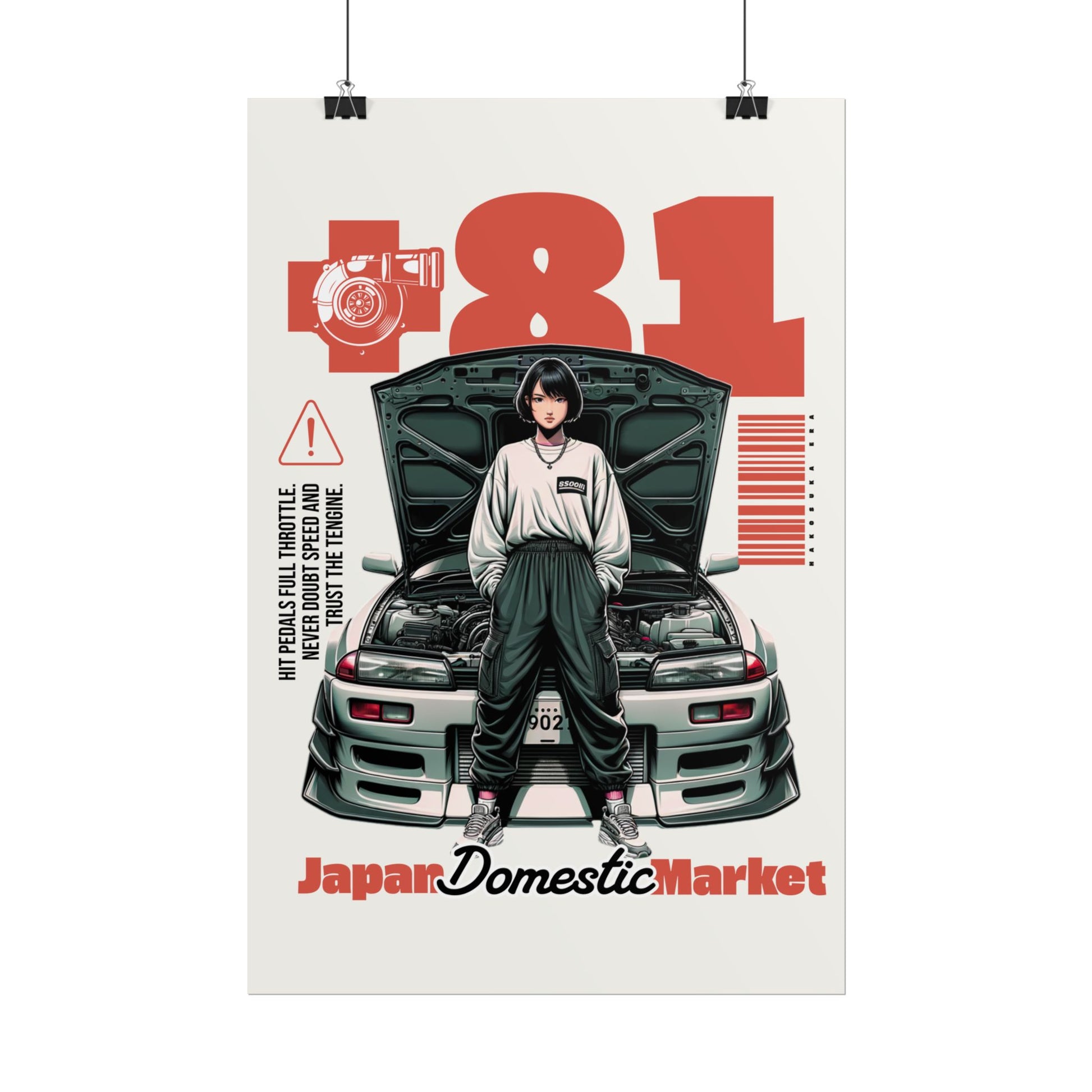 JDM Retro Rolled Poster Print