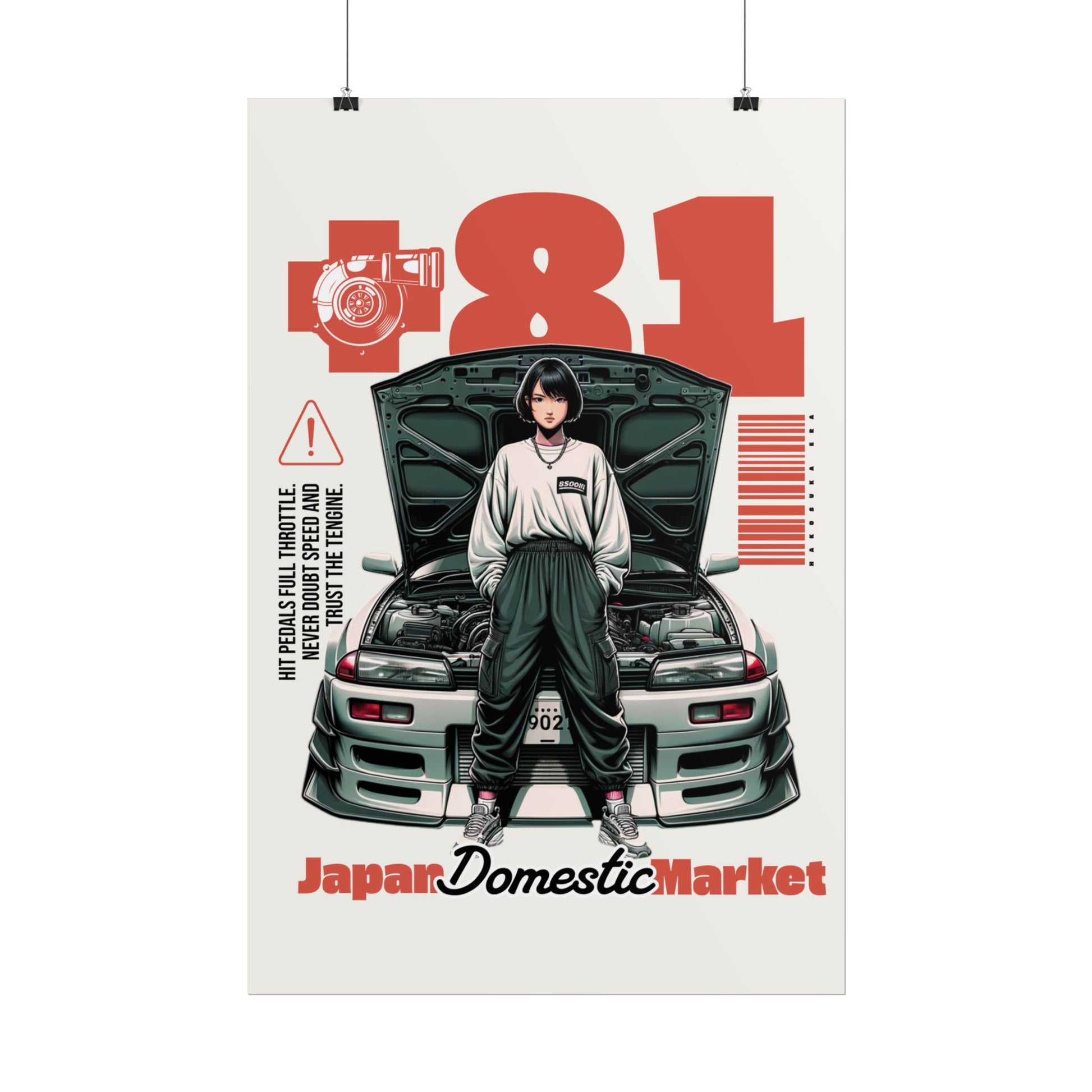 JDM Retro Rolled Poster Print