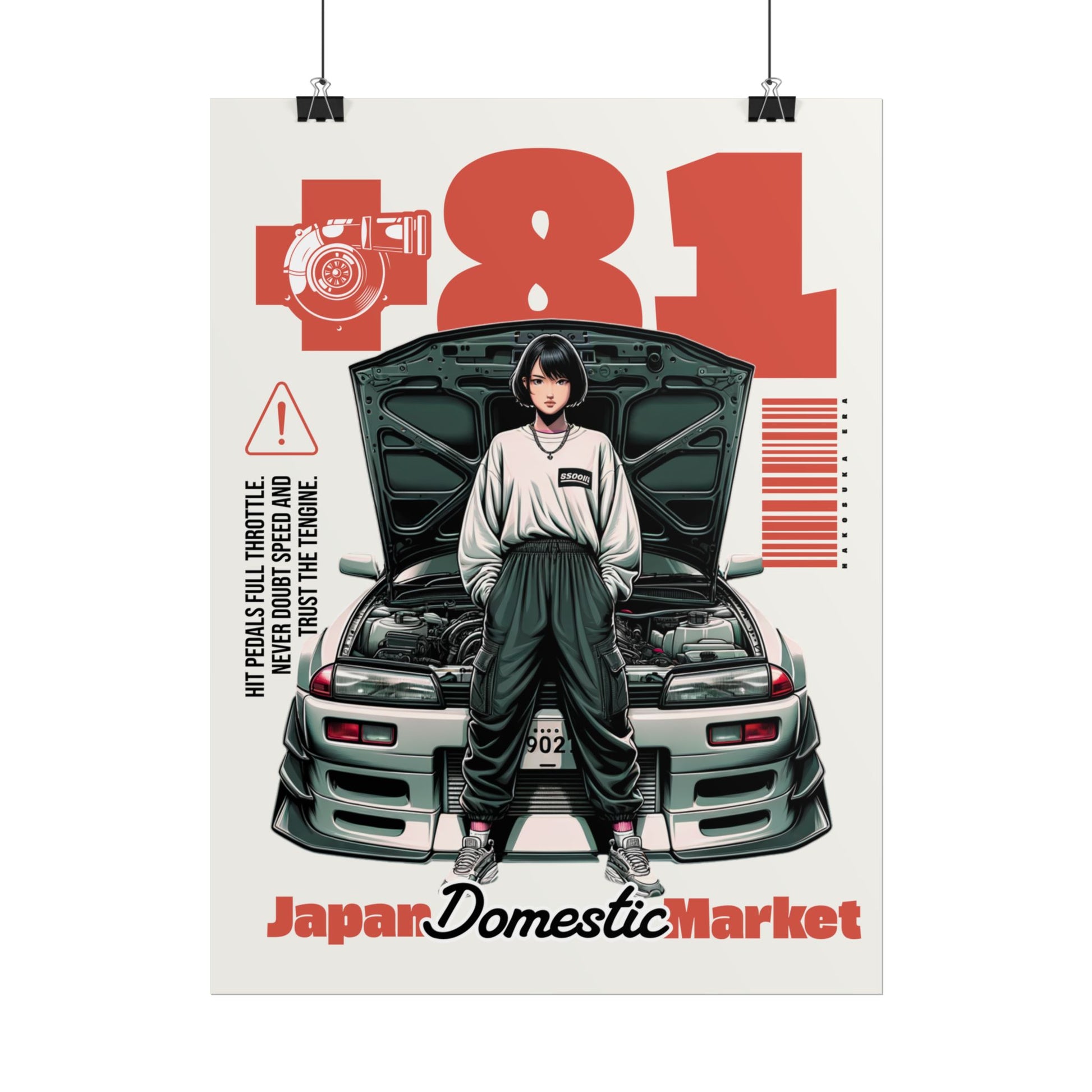 JDM Retro Rolled Poster Print