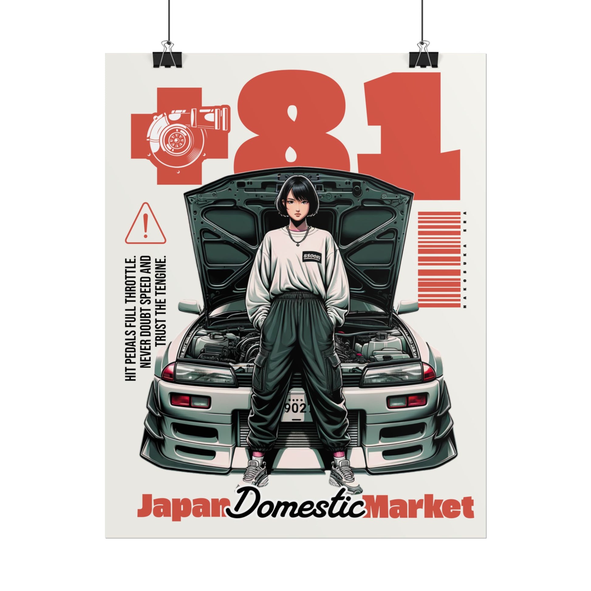 JDM Retro Rolled Poster Print
