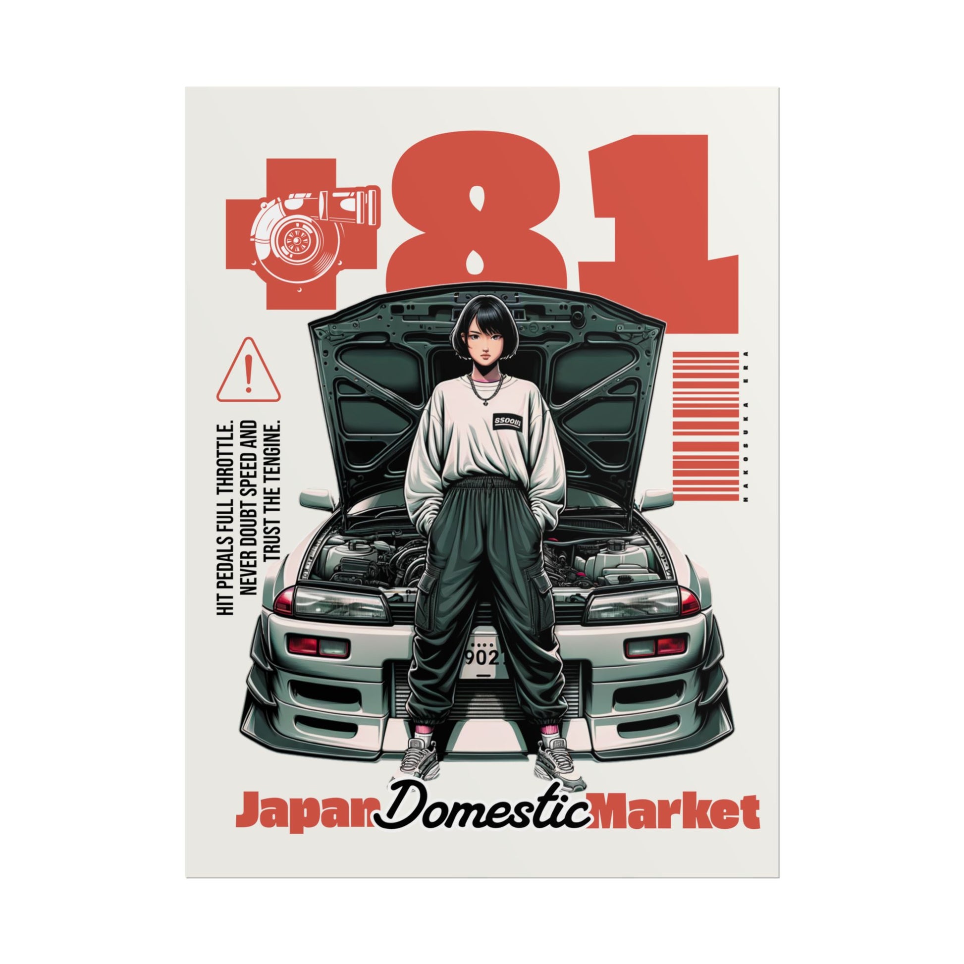 JDM Retro Rolled Poster Print