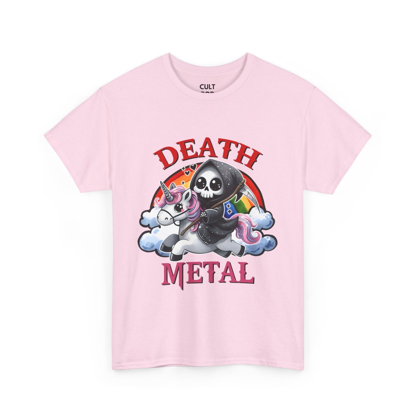 Death Metal Unicorn Unisex Cotton Tee
