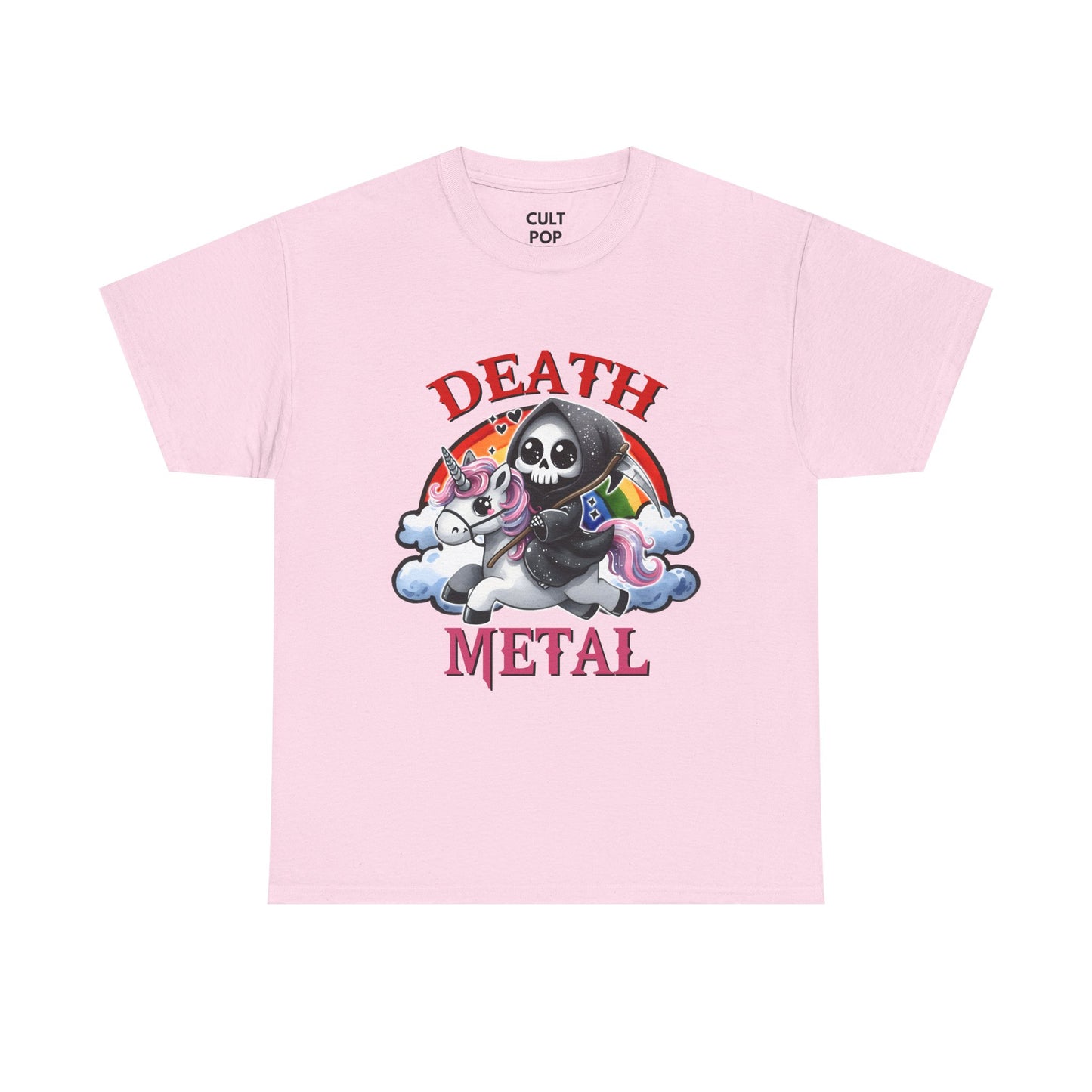 Death Metal Unicorn Unisex Cotton Tee