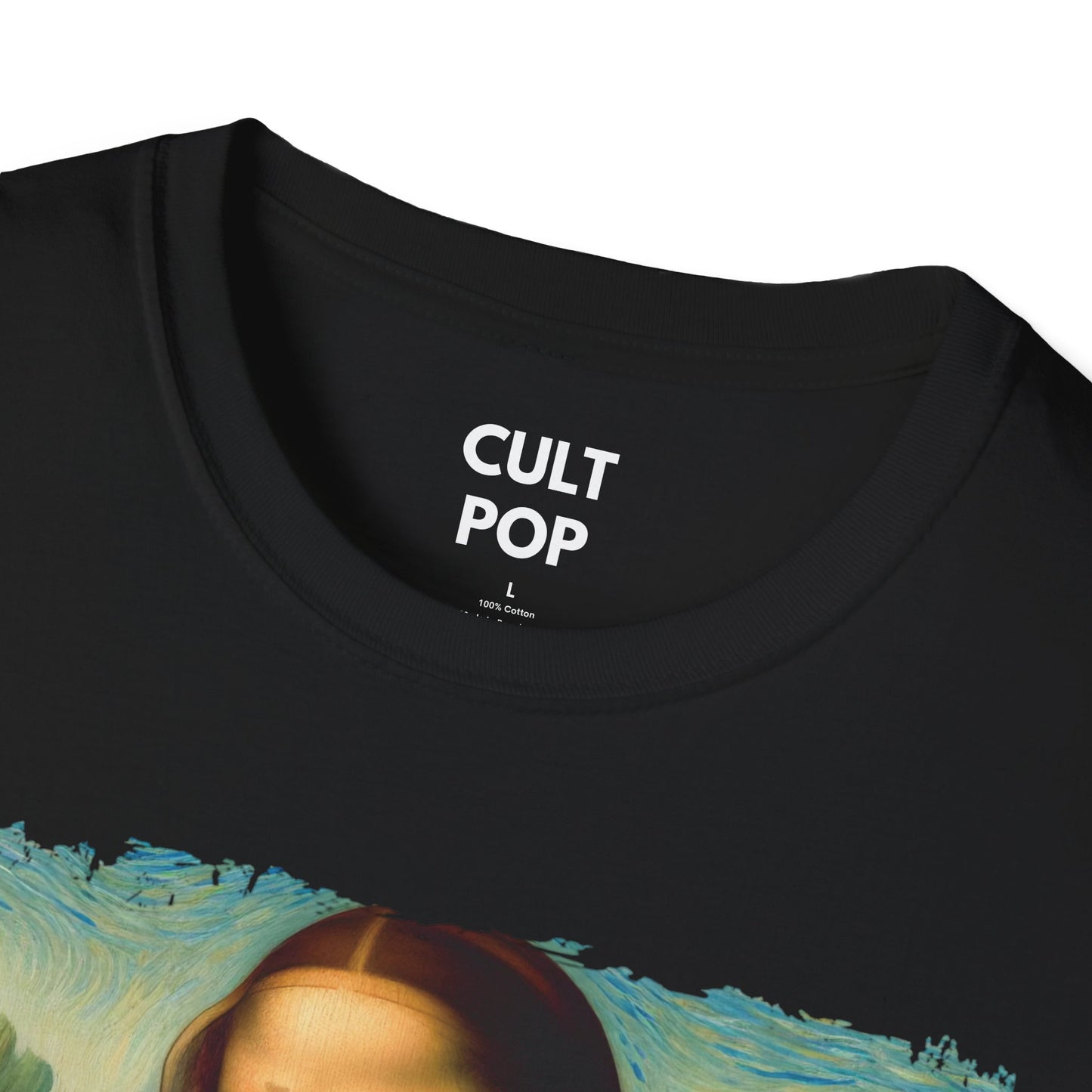 Orange Cat Mona Lisa Tee