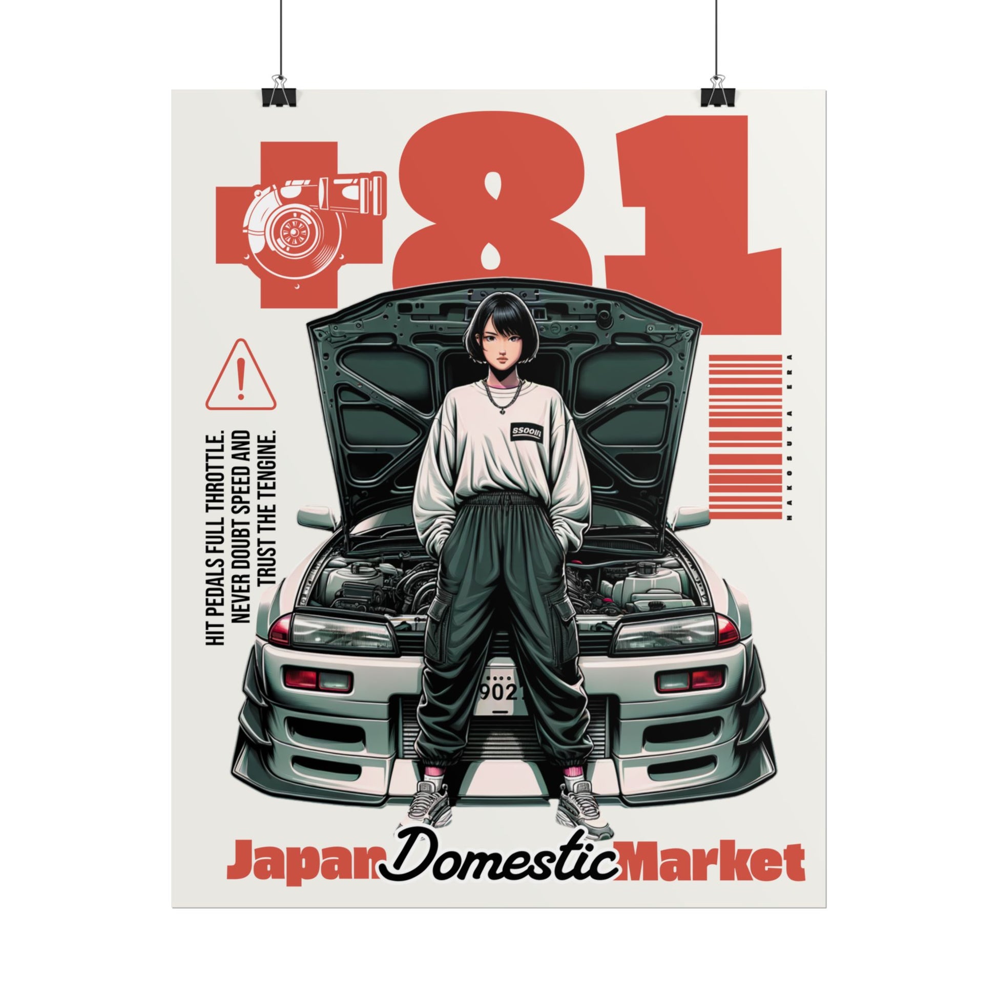 JDM Retro Rolled Poster Print