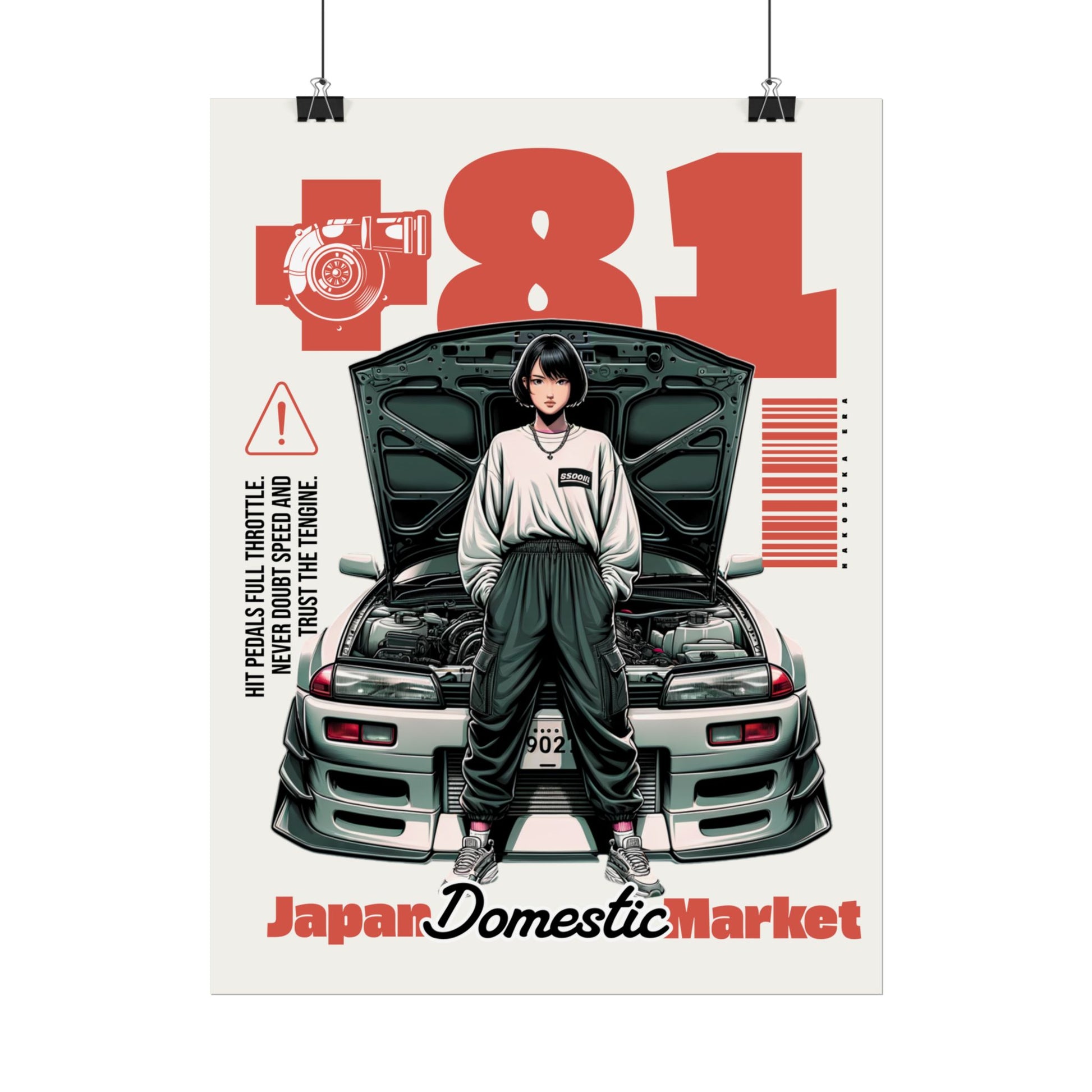 JDM Retro Rolled Poster Print