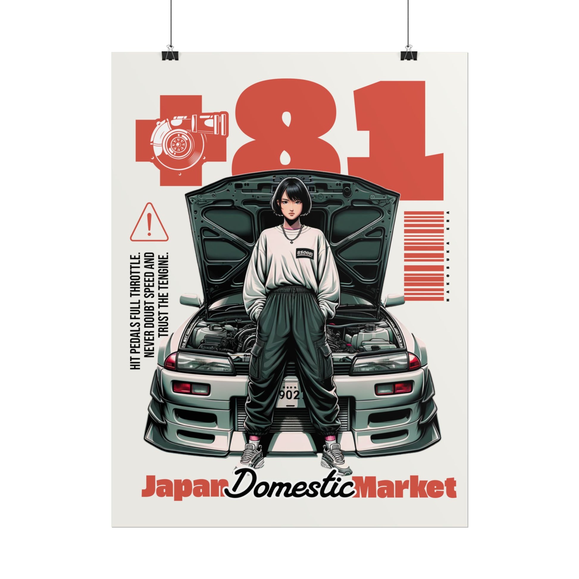 JDM Retro Rolled Poster Print
