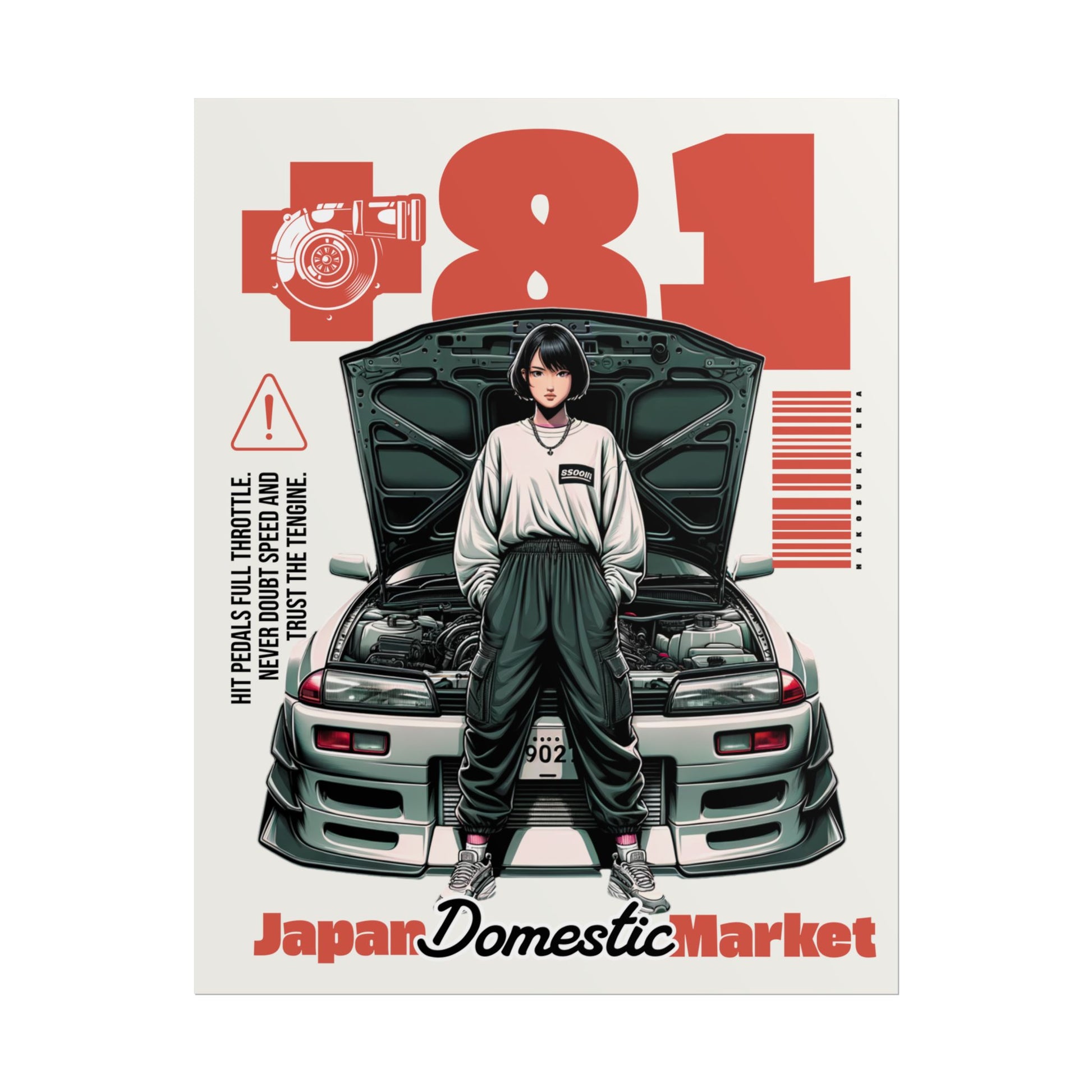 JDM Retro Rolled Poster Print
