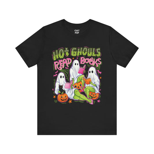 Hot Ghouls Read  Books Graphic Tee