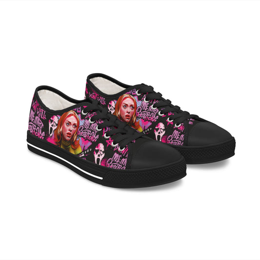 Women's  Low Top Sneakers - Don't Kill Me Mr Ghostface