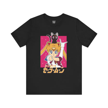 Japanese Text Sailor Moon Graphic Tee