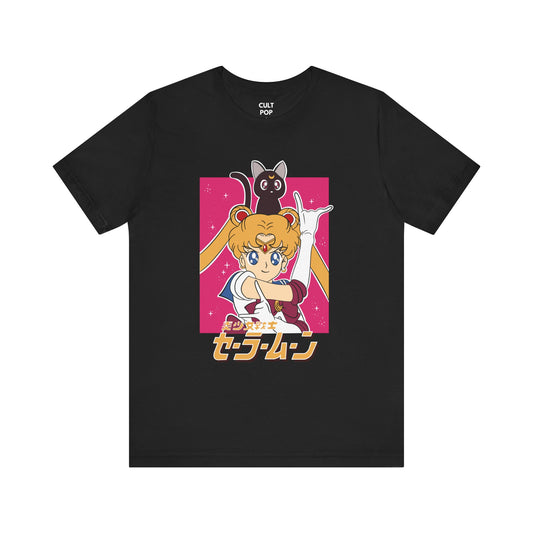 Japanese Text Sailor Moon Graphic Tee