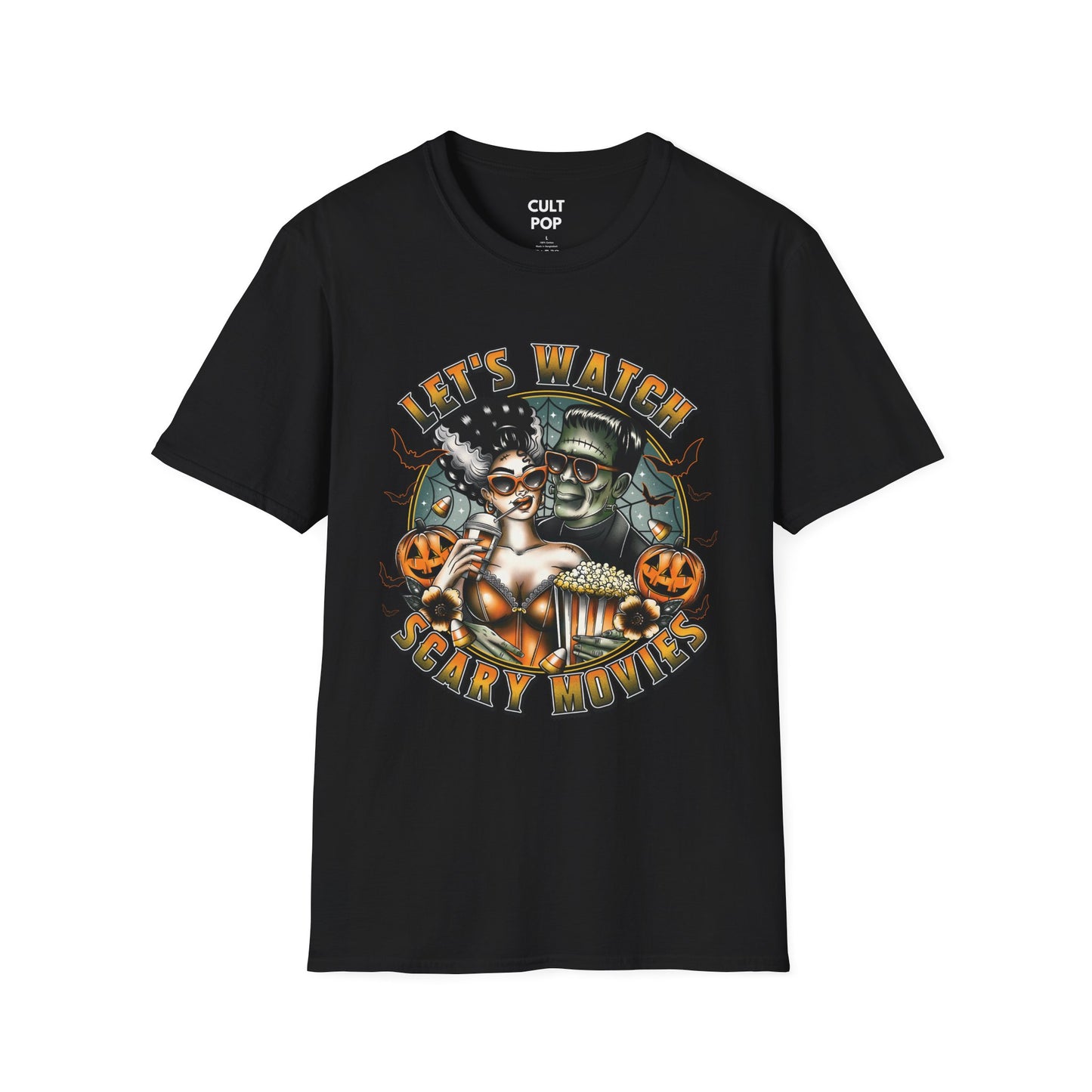 Let's Watch Scary Movies Graphic Tee