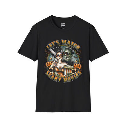 Let's Watch Scary Movies Graphic Tee