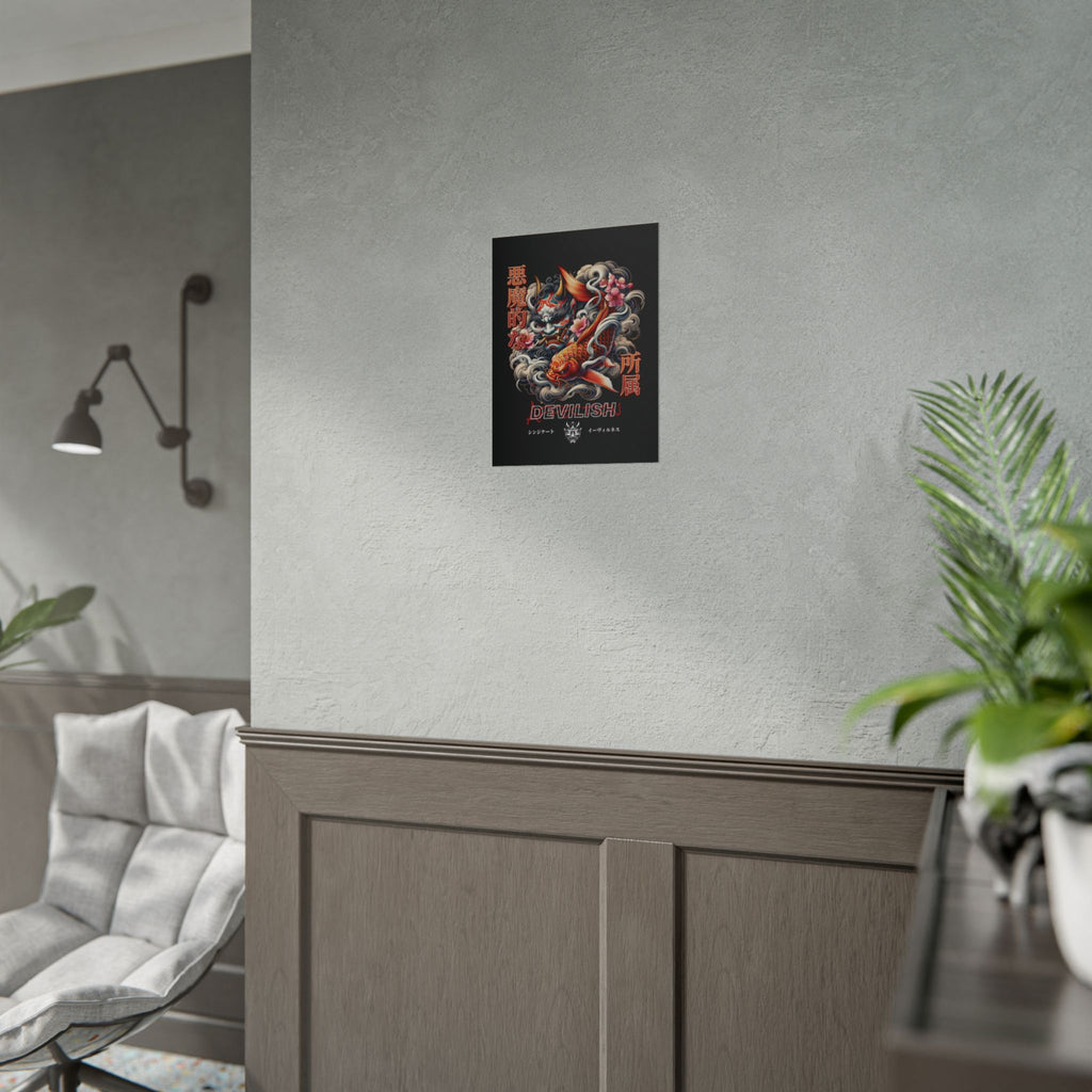 Devilish Koi Rolled Poster