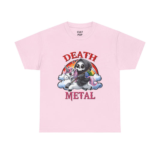 Death Metal Unicorn Unisex Cotton Tee