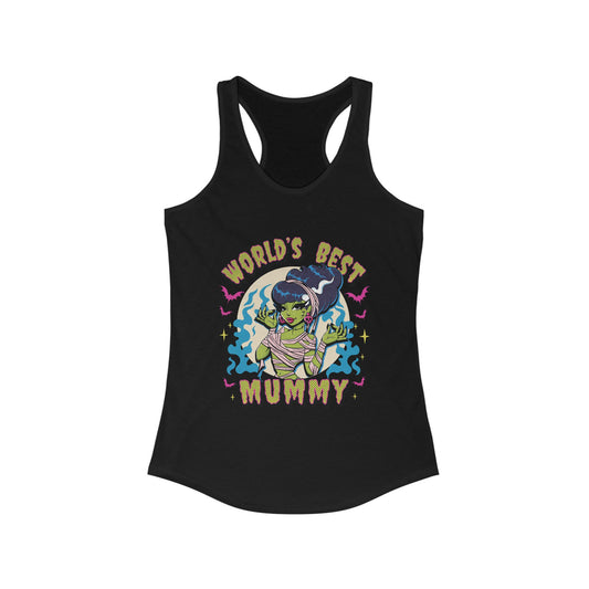 World's Best Mummy Racerback Tank Top