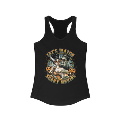 Let's Watch Scary Movies Racerback Tank Top