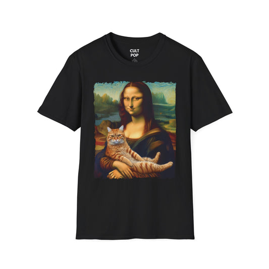 Orange Cat Mona Lisa Tee