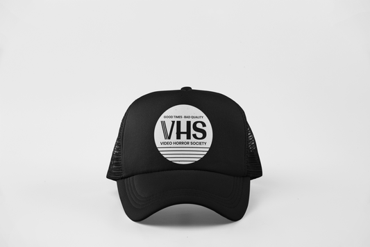 Retro VHS Sticker Trucker Hat